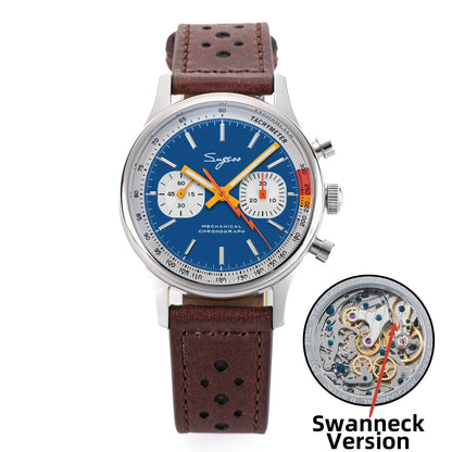 Sugess Men Mechanical Chronograph Seagull ST19