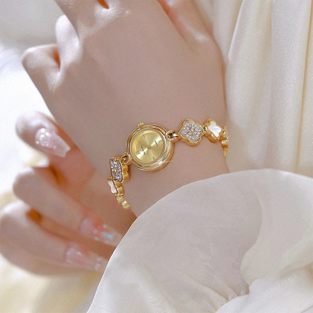 Bee Sister High-end Quartz Ladies Watches Natural Colored Shell Bracelet Women Wristwatches Elegant Temperament Woman Watch New
