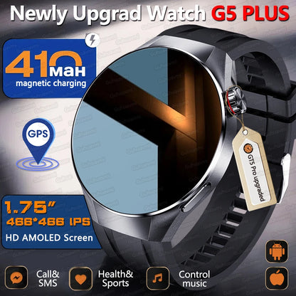 Urban Gear Co. 2025 G5+ Smartwatch – Fitness, GPS & AMOLED Display