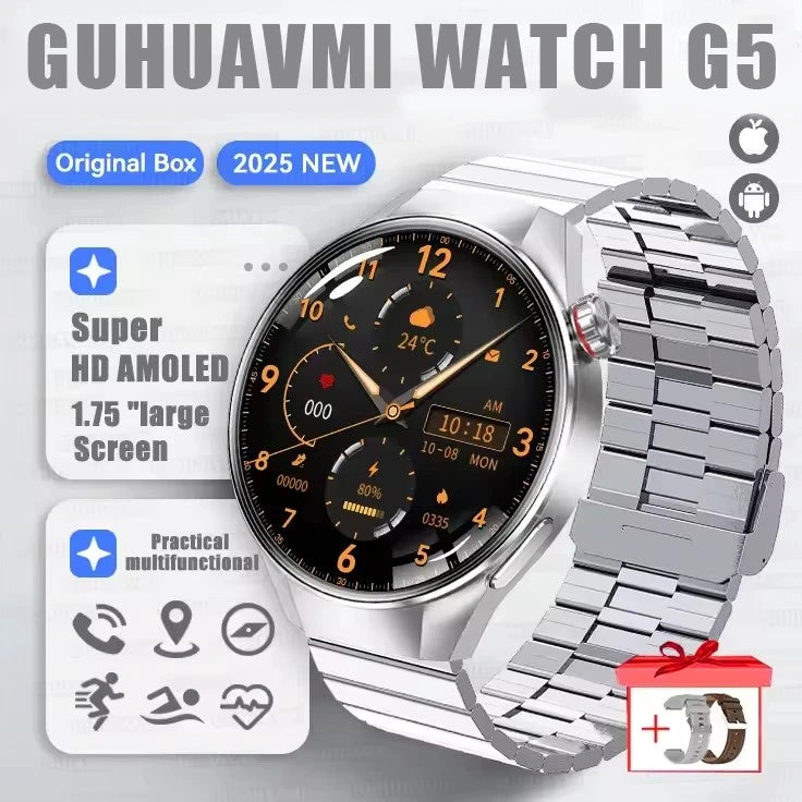 Urban Gear Co. 2025 G5+ Smartwatch – Fitness, GPS & AMOLED Display