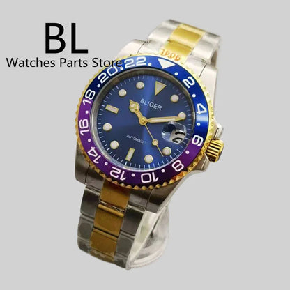 BLIGER 40mm Luxury Diver sapphire crystal