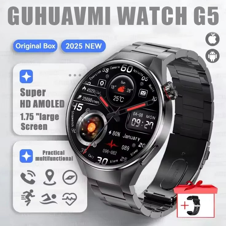 Urban Gear Co. 2025 G5+ Smartwatch – Fitness, GPS & AMOLED Display
