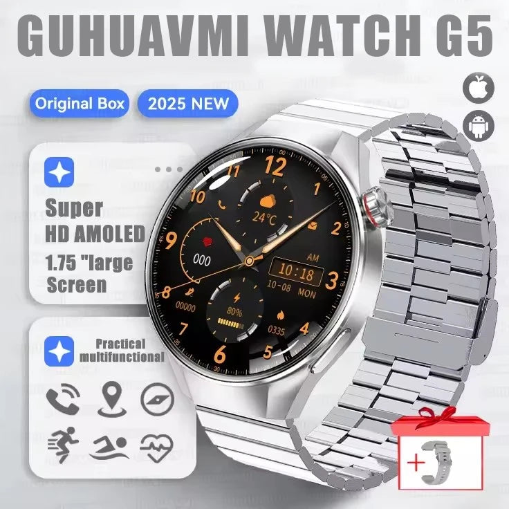 Urban Gear Co. 2025 G5+ Smartwatch – Fitness, GPS & AMOLED Display