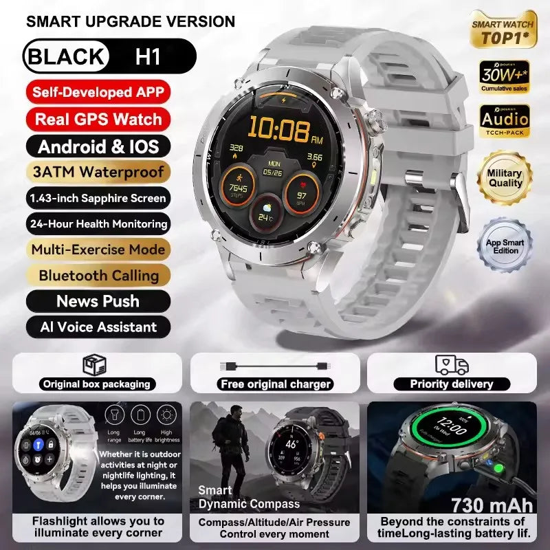 Urban Gear Co. 2025 Military Sport Smartwatch