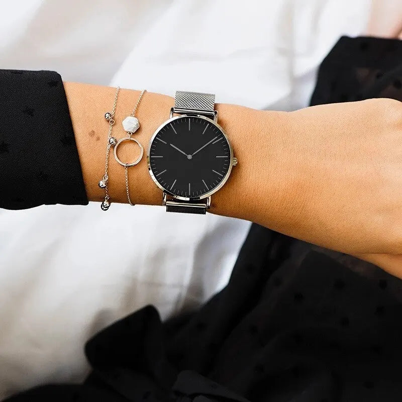 Urban Gear Co. Luxury Rose Gold Watch Women Bracelet Watches Brand Ladies Casual Quartz Watch Steel Women's Wristwatch