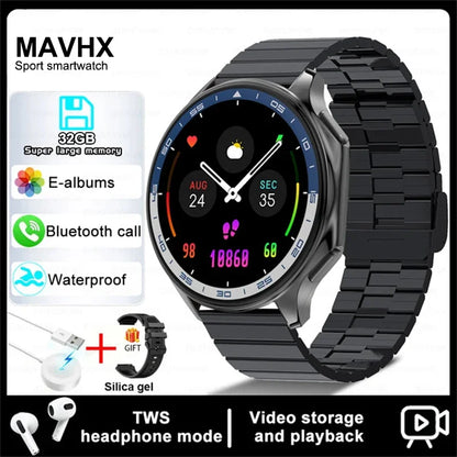 2025 AMOLED Smartwatch — 32GB HD Screen BT Call