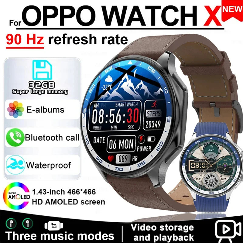 2025 AMOLED Smartwatch — 32GB HD Screen BT Call