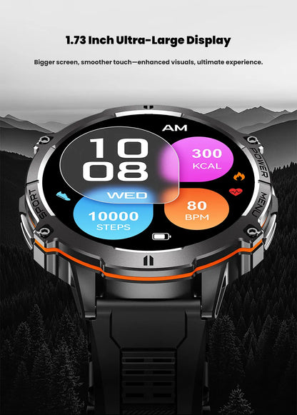 2025 Men’s Tactical Smart Watch