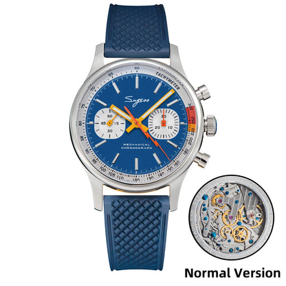 Sugess Men Mechanical Chronograph Seagull ST19