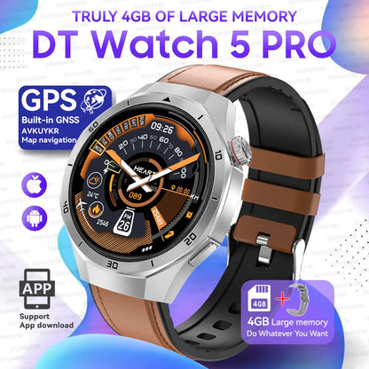 Urban Gear  2025 New Watch DT5pro Smart Watch Men 4GB Memory GPS Google Maps App Store Video