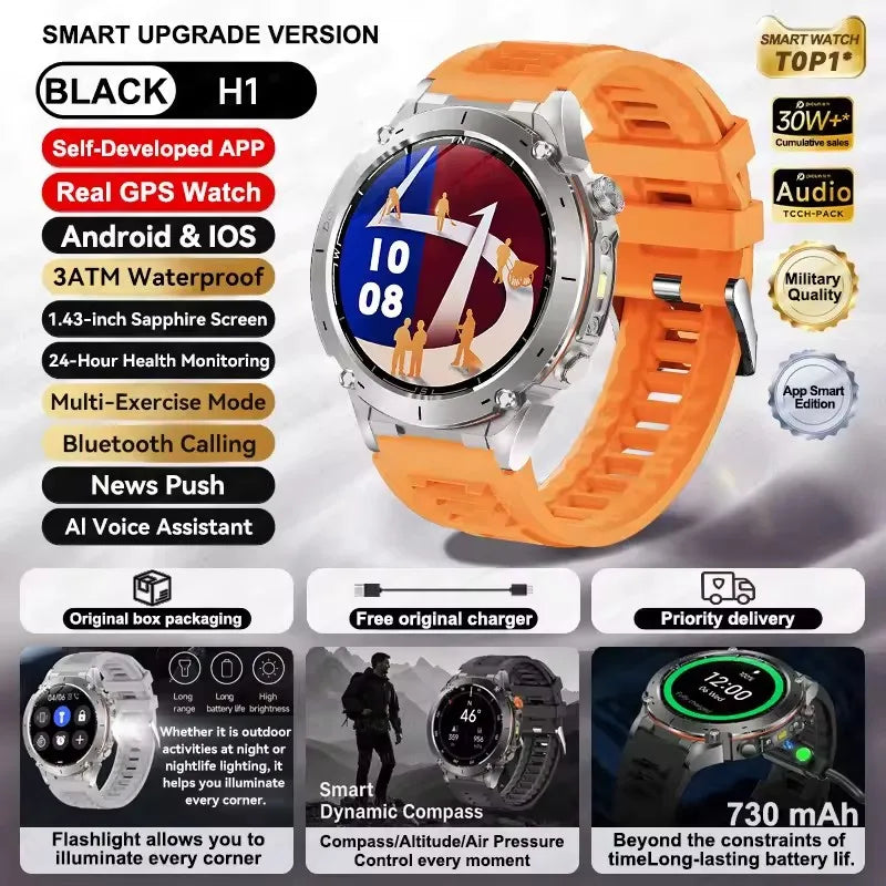 Urban Gear Co. 2025 Military Sport Smartwatch