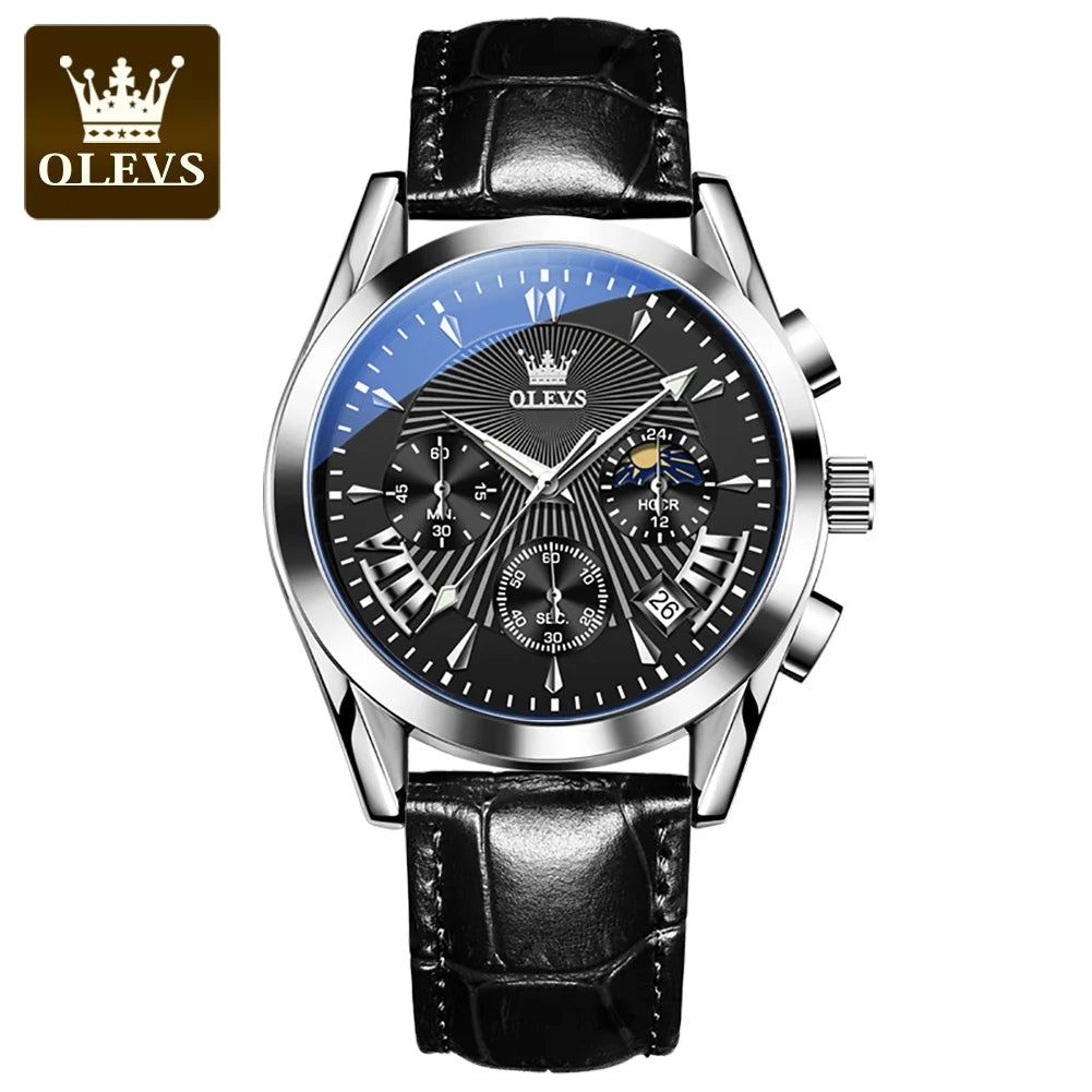 Urban Gear  Men’s Luxury Quartz Watch – Waterproof, Leather Strap