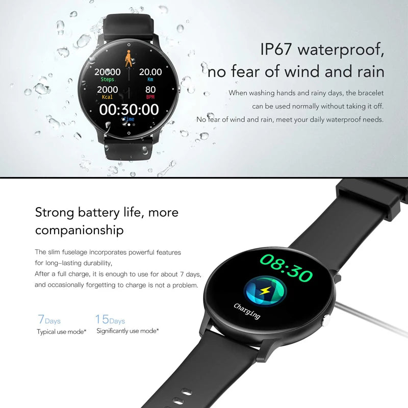 Urban Gear Co. Men’s Smartwatch – Ultra-Light Sports & Fitness Tracker with Heart Rate Monitor