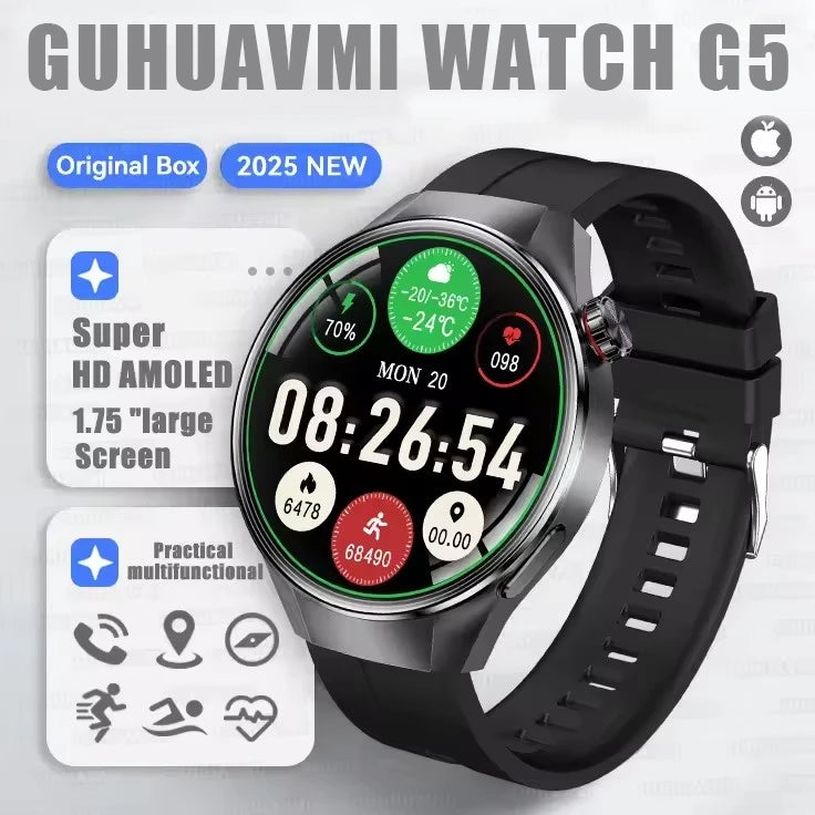 Urban Gear Co. 2025 G5+ Smartwatch – Fitness, GPS & AMOLED Display