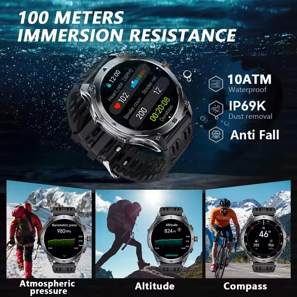 TRex 3 Ultra Outdoor Smartwatch — GPS 10 ATM 1000 mAh