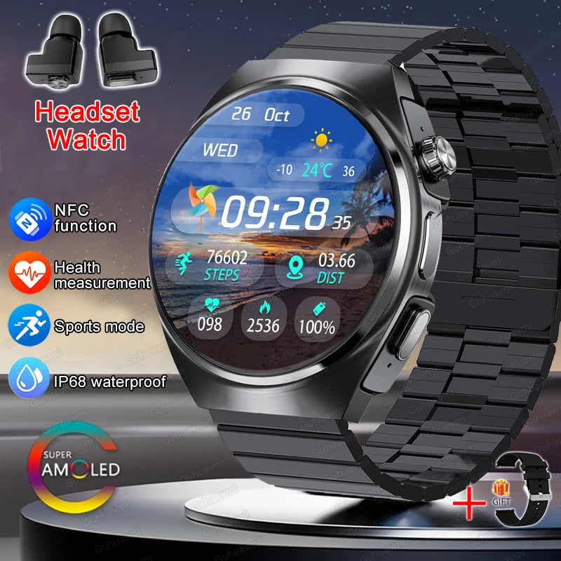 2in1 Smartwatch TWS Earbuds HR & SpO Bluetooth