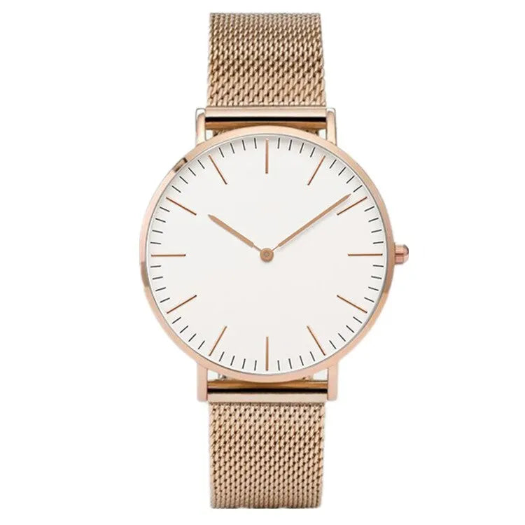 Urban Gear Co. Luxury Rose Gold Watch Women Bracelet Watches Brand Ladies Casual Quartz Watch Steel Women's Wristwatch