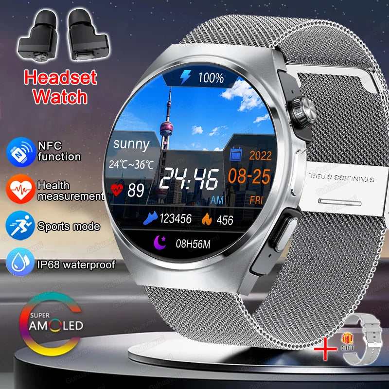 2in1 Smartwatch TWS Earbuds HR & SpO Bluetooth