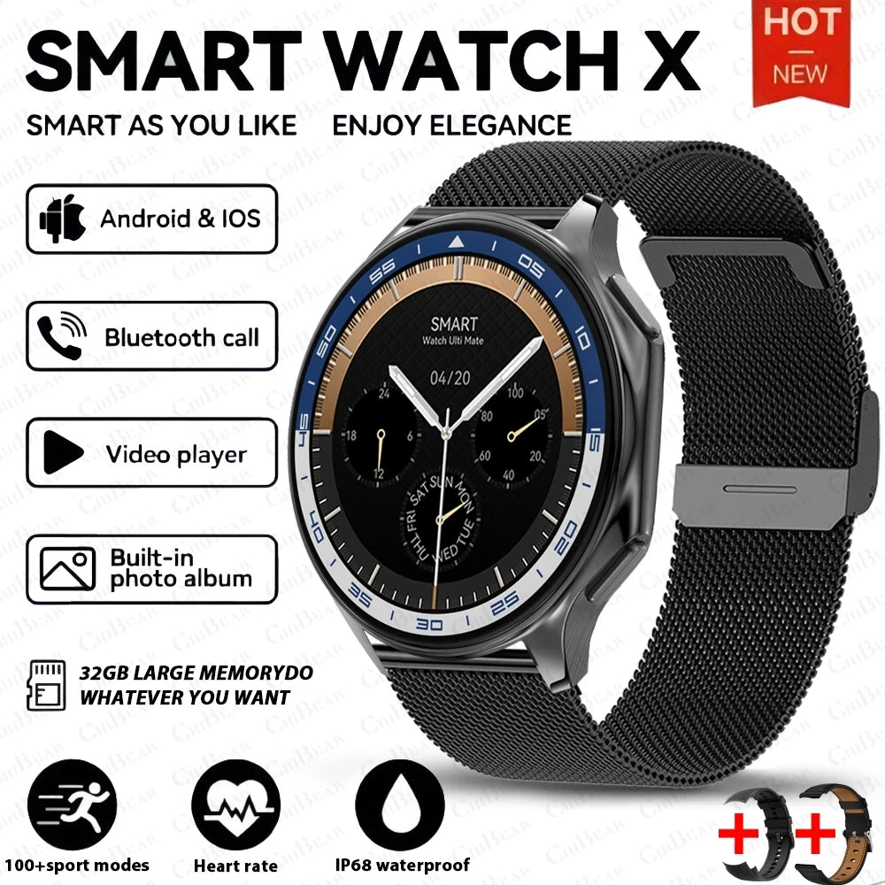 OPPO Watch X AMOLED 32GB Smartwatch Waterproof Men Smart Watch 2024