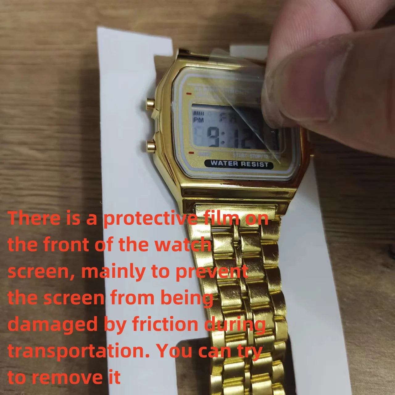 F91W Non-Waterproof Steel Band Watch For Women, Men,