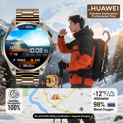 Urban Gear 2025 New Premium GPS Smart Watch Outdoor Altimeter Barometer AMOLED Screen Built-in