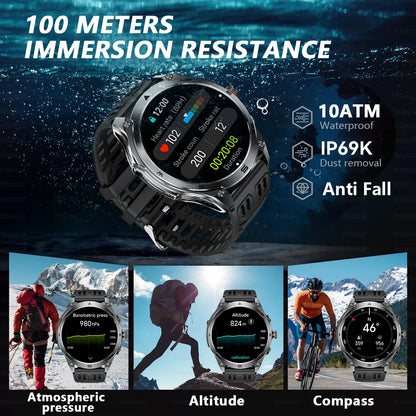 New TREX3 Military 1.75inch HD SmartWatch Men 10ATM