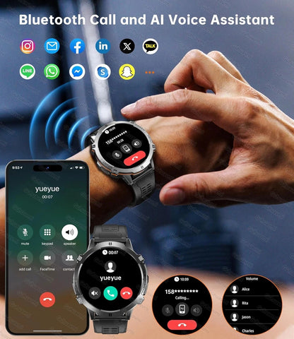 2025 Men’s Tactical Smart Watch