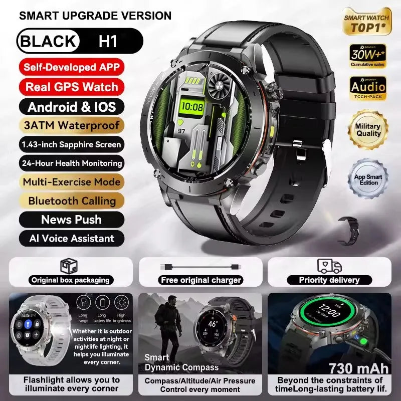 Urban Gear Co. 2025 Military Sport Smartwatch
