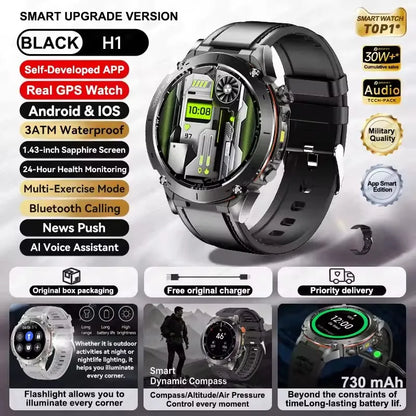 Urban Gear Co. 2025 Military Sport Smartwatch