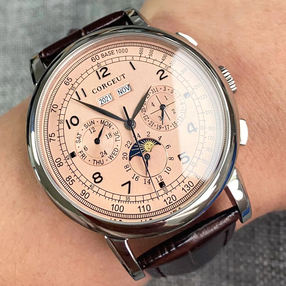 Automatic Watch for Men Multification 316L Mechanical Men's Watch