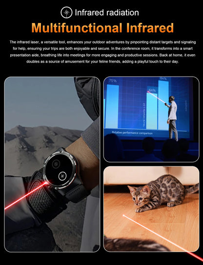 2025 New T-Rex 3 GPS Track Smart Watch Men 3ATM Waterproof UV Infrared 1.39-inch NFC Bluetooth Call Heart Rate Sport Smart Watch