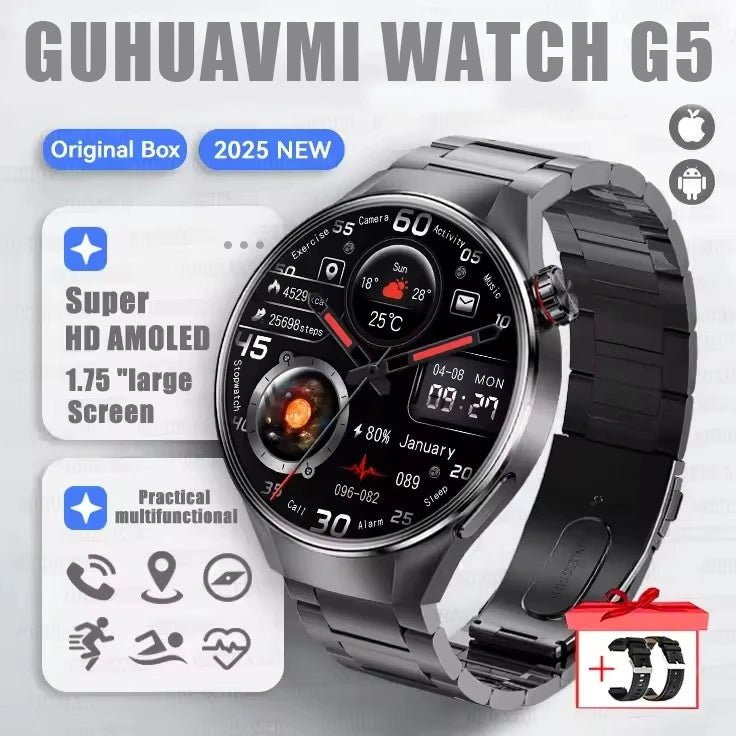 Urban Gear Co. 2025 G5+ Smartwatch – Fitness, GPS & AMOLED Display