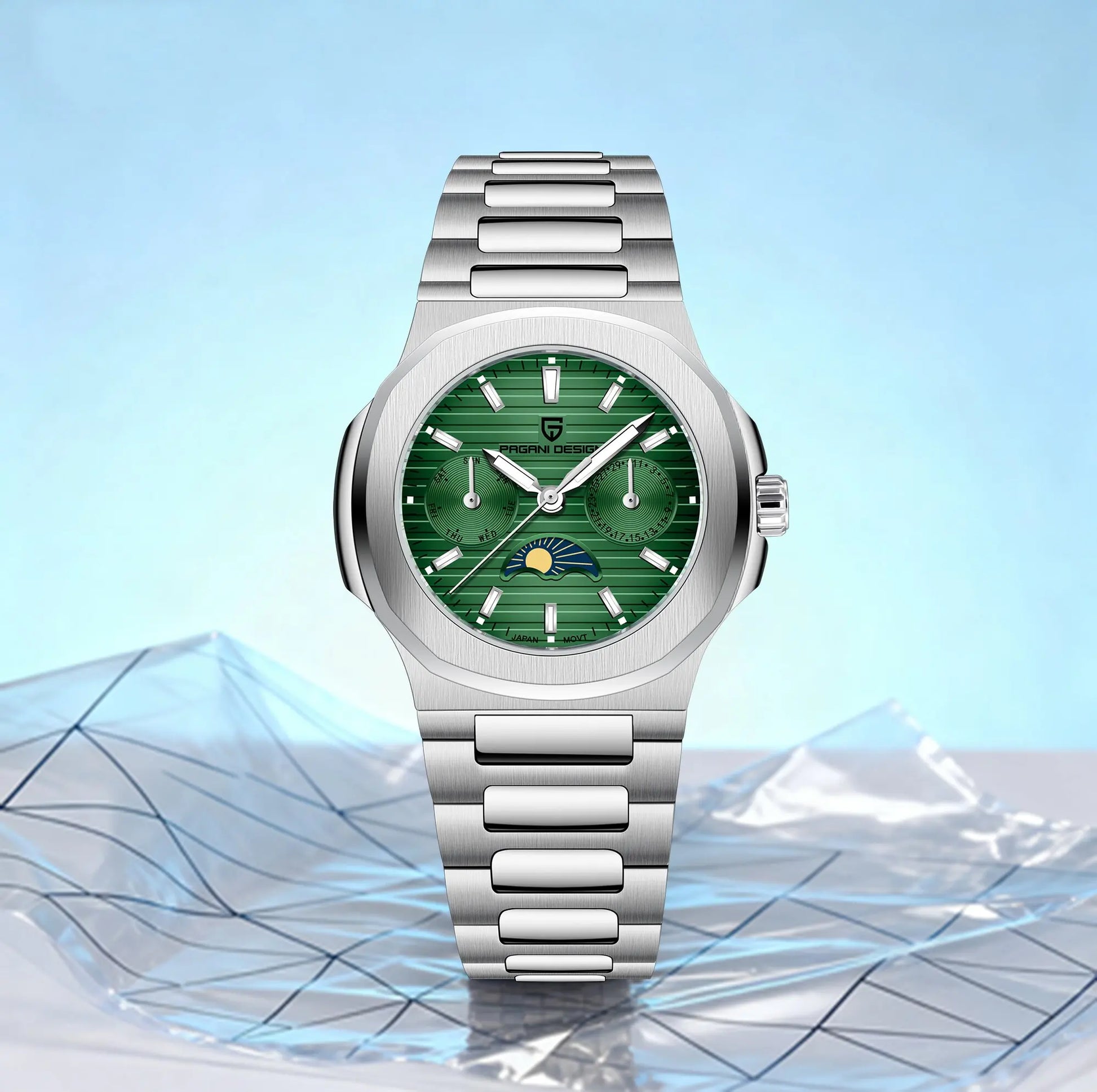 PD1786 Womens MoonPhase Quartz