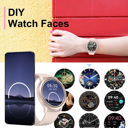 EIGIIS New Smart Watch 1.32"Sports for Men Women Fitness Tracker with Heart Rate/Sleep Monitor/Pedometer Waterproof Smart Watch