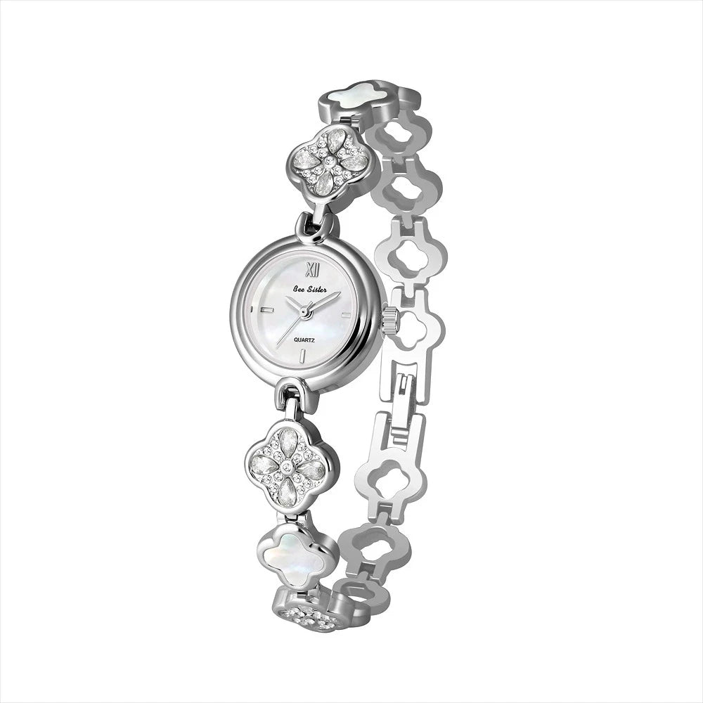 Bee Sister High-end Quartz Ladies Watches Natural Colored Shell Bracelet Women Wristwatches Elegant Temperament Woman Watch New