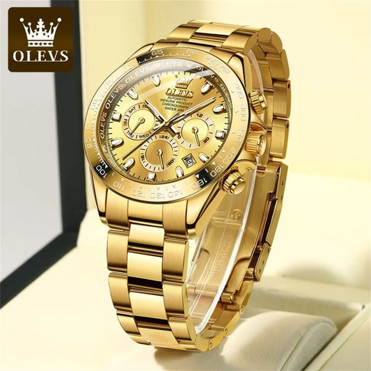 OLEVS 6638 Men's Automatic Mechanical Watch Waterproof Luminous Stainless Steel Strap Men's Mechanical Watch Fashion Luxury