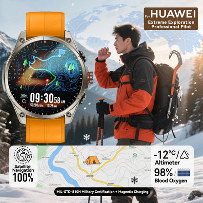 Urban Gear 2025 New Premium GPS Smart Watch Outdoor Altimeter Barometer AMOLED Screen Built-in