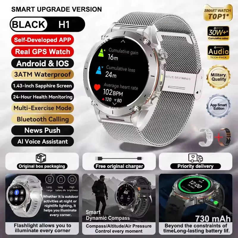 Urban Gear Co. 2025 Military Sport Smartwatch