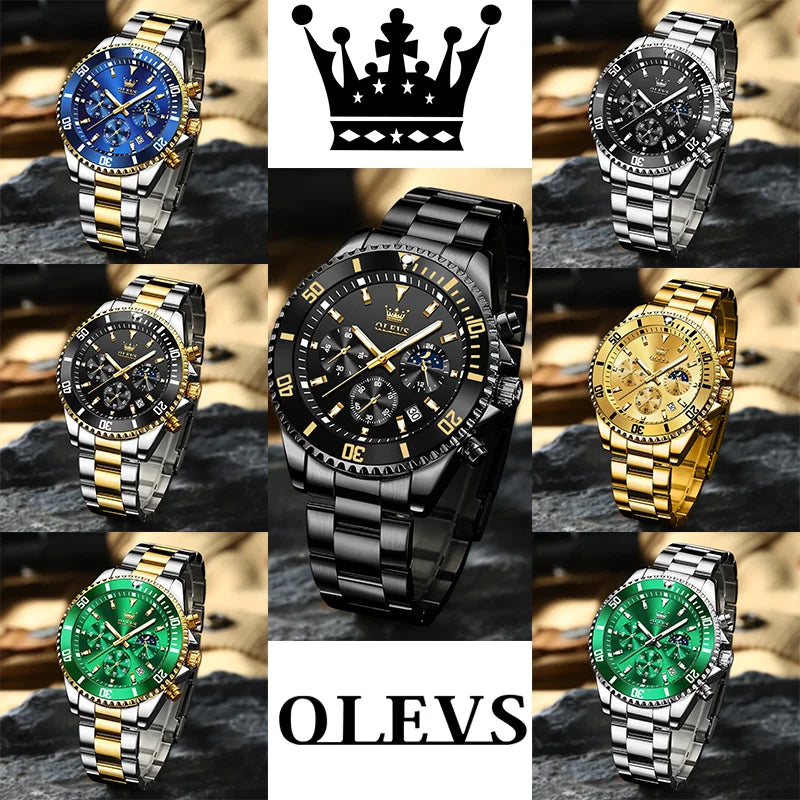 Urban Gear Co. OLEVS Original Men’s Watch – Waterproof Luxury Chronograph