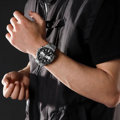 NAVIFORCE NF9234 Original Trend Brand LCD Display Analog Digital Quartz Man Luminous Wristwatch