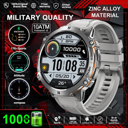 2025 Men’s Tactical Smart Watch