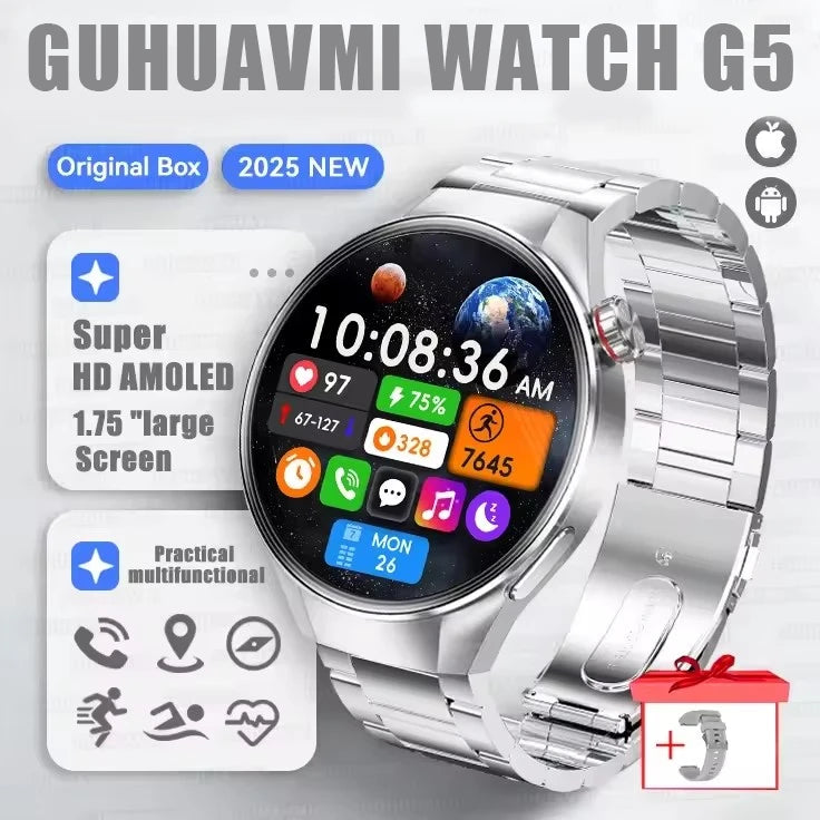 Urban Gear Co. 2025 G5+ Smartwatch – Fitness, GPS & AMOLED Display