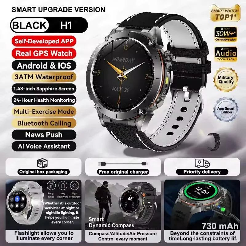 Urban Gear Co. 2025 Military Sport Smartwatch