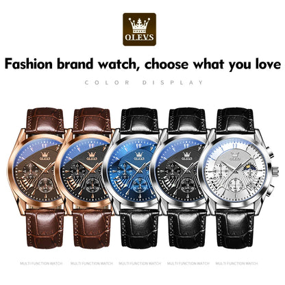 Urban Gear  Men’s Luxury Quartz Watch – Waterproof, Leather Strap