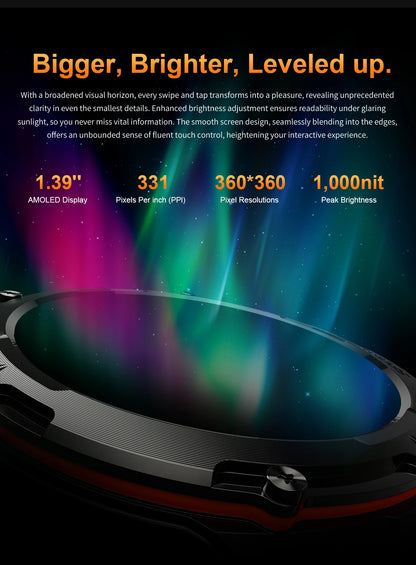 2025 New T-Rex 3 GPS Track Smart Watch Men 3ATM Waterproof UV Infrared 1.39-inch NFC Bluetooth Call Heart Rate Sport Smart Watch