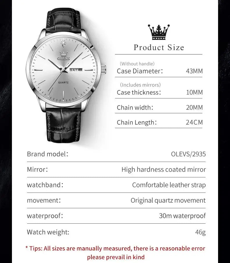 Urban Gear Co. OLEVS Luxury Men’s Watch