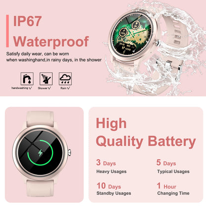 EIGIIS New Smart Watch 1.32"Sports for Men Women Fitness Tracker with Heart Rate/Sleep Monitor/Pedometer Waterproof Smart Watch