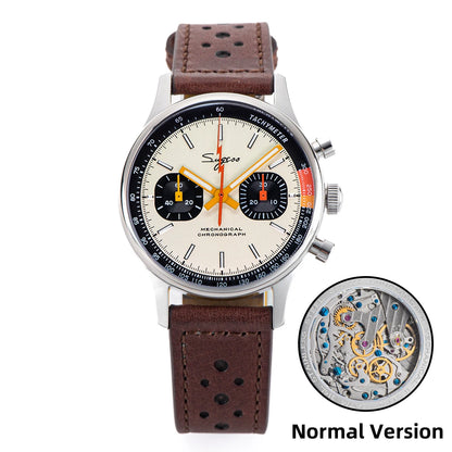 Sugess Men Mechanical Chronograph Seagull ST19