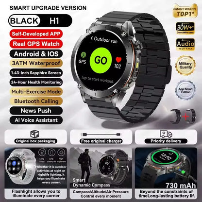 Urban Gear Co. 2025 Military Sport Smartwatch