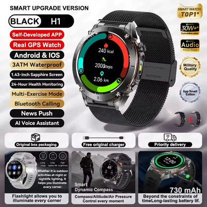 Urban Gear Co. 2025 Military Sport Smartwatch